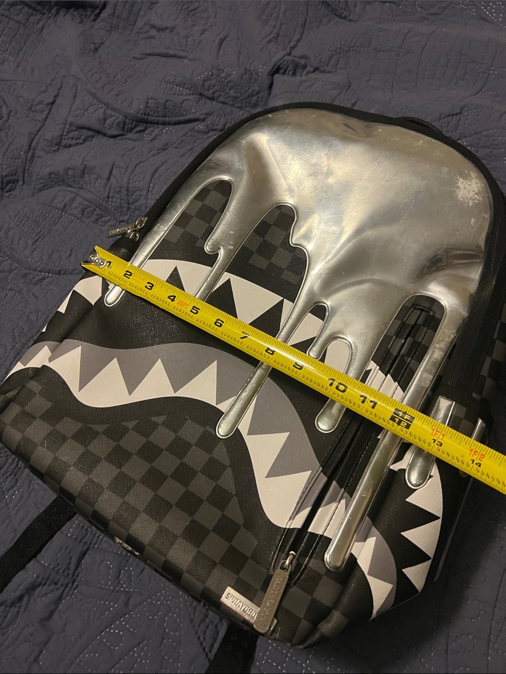 🔥Sprayground platinum drips Designer backpack Rare - Picture 10 of 11